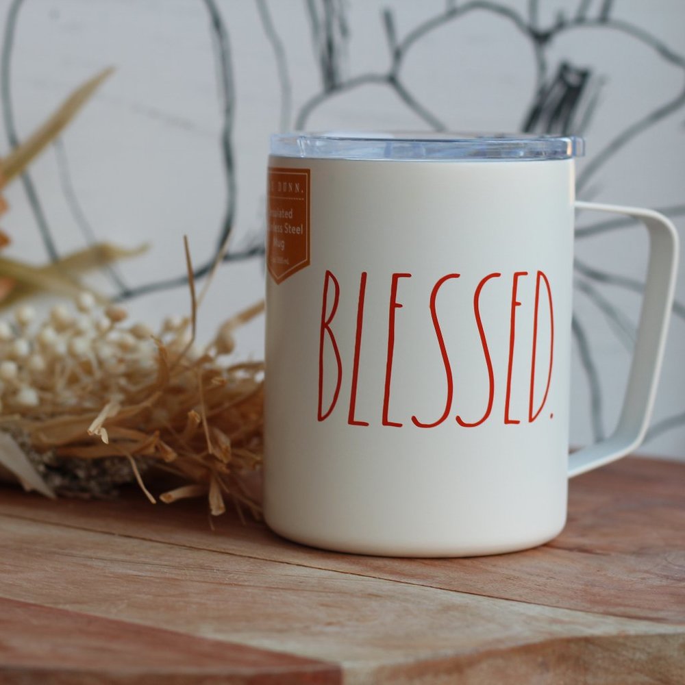 BLESSED Rae Dunn insulated mug